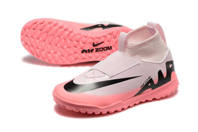 Nike Air Zoom Mercurial Superfly 9 Elite TF High-Tops Football Shoes - Pink/Black