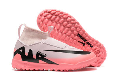 Nike Air Zoom Mercurial Superfly 9 Elite TF High-Tops Football Shoes - Pink/Black
