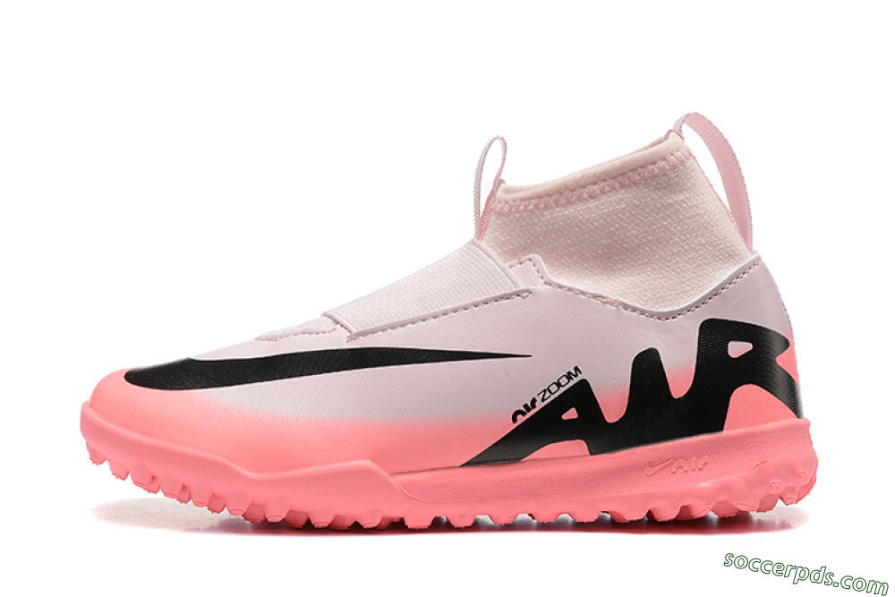 Nike Air Zoom Mercurial Superfly 9 Elite TF High-Tops Football Shoes - Pink/Black 2