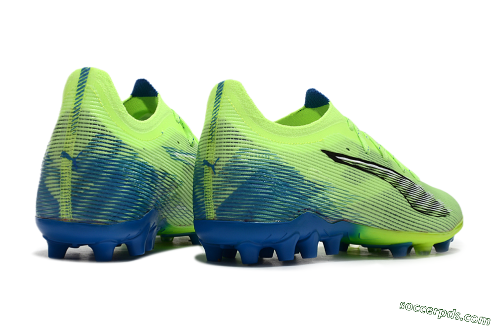 Puma Ultra 5 Ultimate FG Low-Tops Football Boots - Yellow/Black/Blue 6