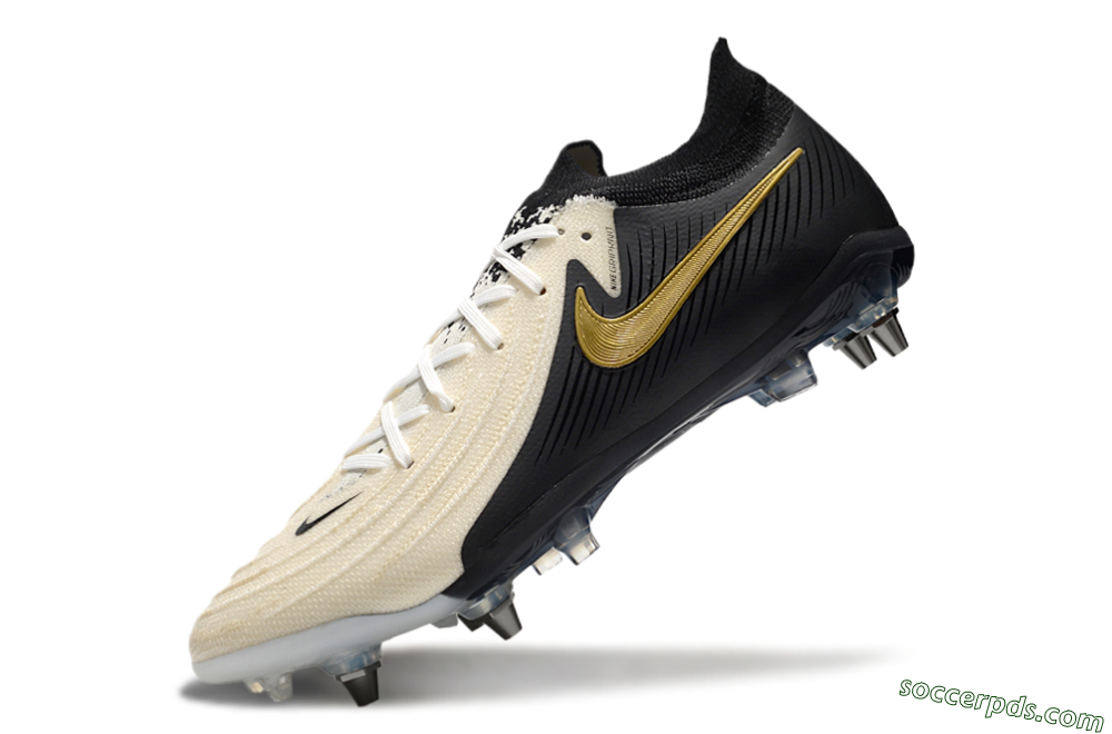 Nike Phantom Luna Elite SG Low-Tops Football Boots - Beige/Black/Gold 5