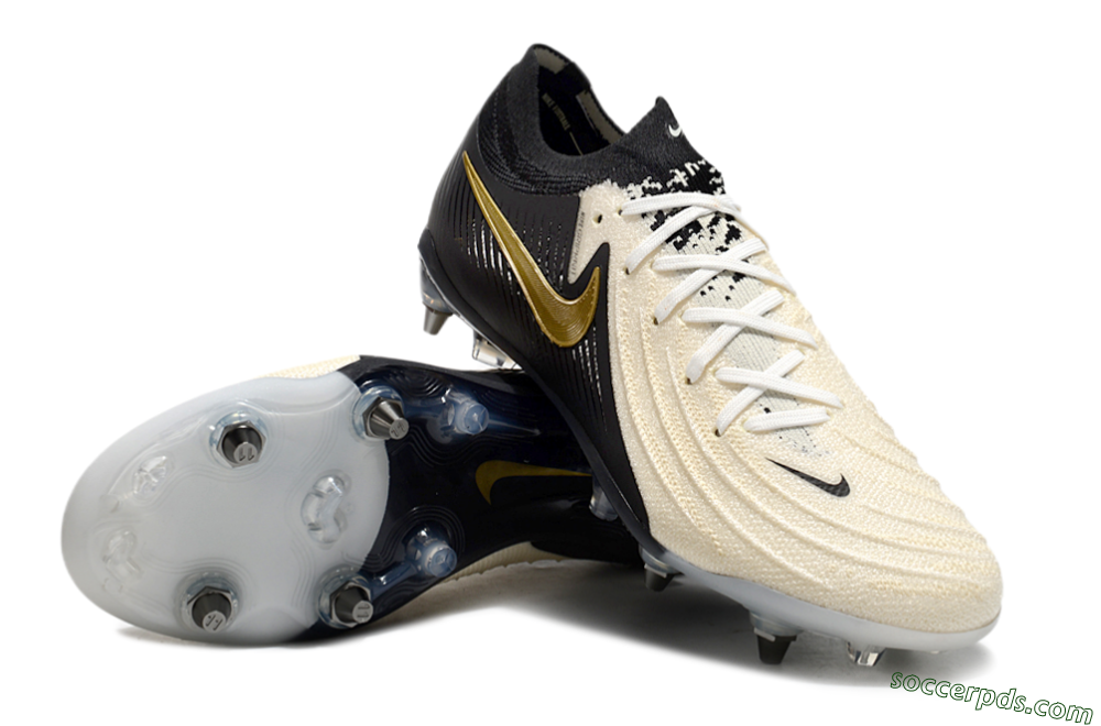 Nike Phantom Luna Elite SG Low-Tops Football Boots - Beige/Black/Gold 3