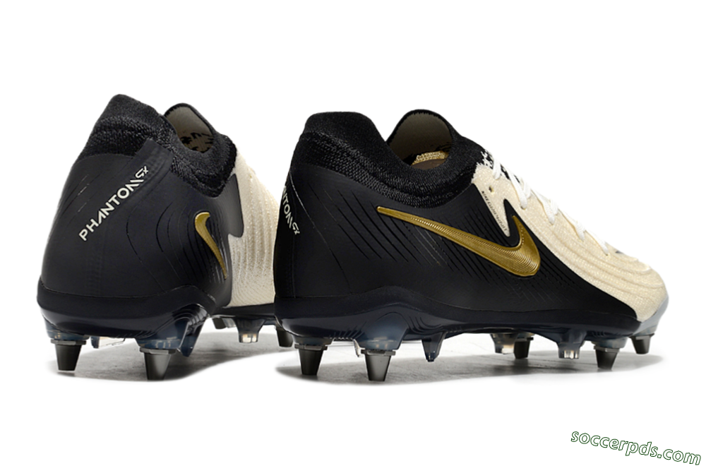 Nike Phantom Luna Elite SG Low-Tops Football Boots - Beige/Black/Gold 6
