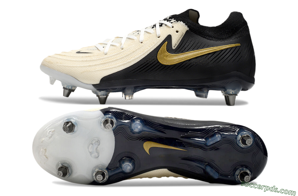 Nike Phantom Luna Elite SG Low-Tops Football Boots - Beige/Black/Gold 0