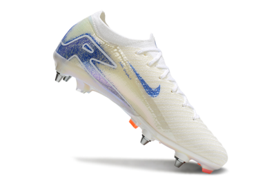 Nike Air Zoom Mercurial Vapor 16 Elite SG Low-Tops Football Boots - Beige/Blue/White