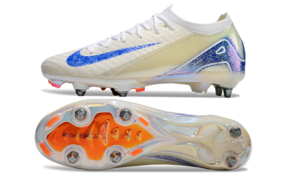 Nike Air Zoom Mercurial Vapor 16 Elite SG Low-Tops Football Boots - Beige/Blue/White