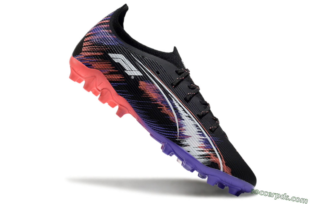 Puma Ultra 5 Ultimate FG Low-Tops Football Boots - Black/Red/Purple 4