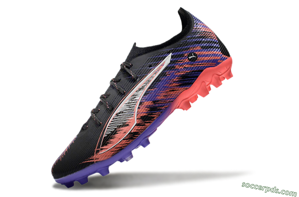 Puma Ultra 5 Ultimate FG Low-Tops Football Boots - Black/Red/Purple 5