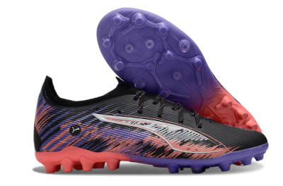 Puma Ultra 5 Ultimate FG Low-Tops Football Boots - Black/Red/Purple