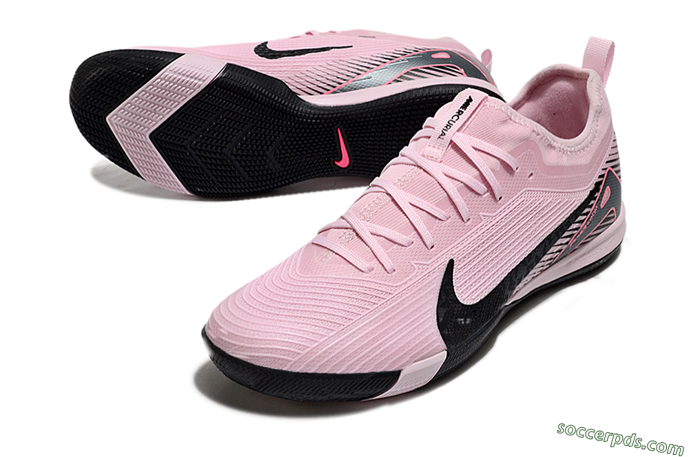 Nike Air Zoom Mercurial Vapor 16 Pro IC Low-Tops Football Shoes - Pink/Black/Silver 3