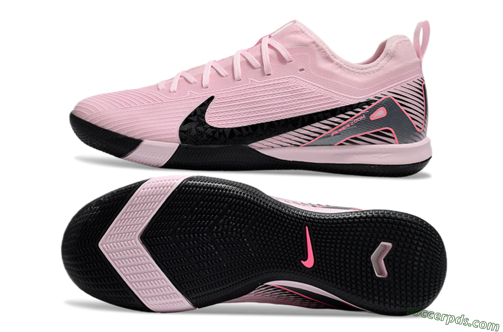 Nike Air Zoom Mercurial Vapor 16 Pro IC Low-Tops Football Shoes - Pink/Black/Silver 0
