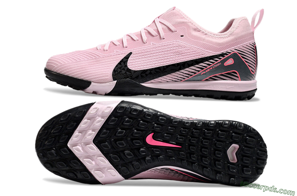 Nike Air Zoom Mercurial Vapor 16 Pro TF Low-Tops Football Shoes - Pink/Black/Silver 0