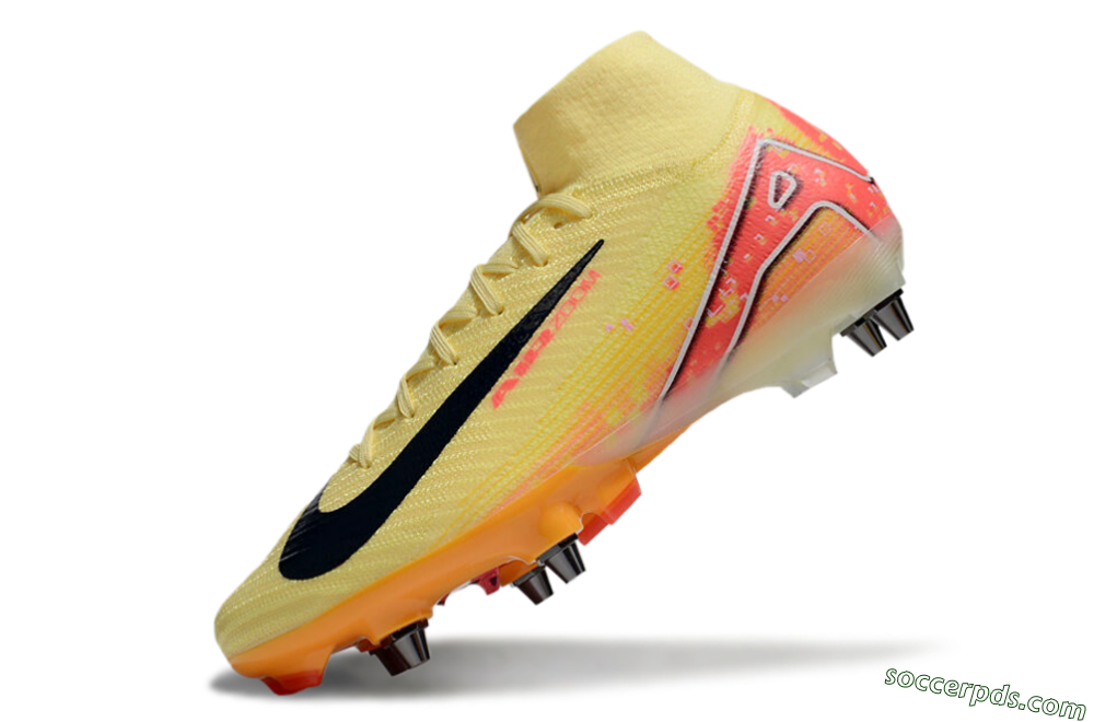 Nike Air Zoom Mercurial Superfly 10 Elite SG High-Tops Football Boots - Yellow/Black/Red 5