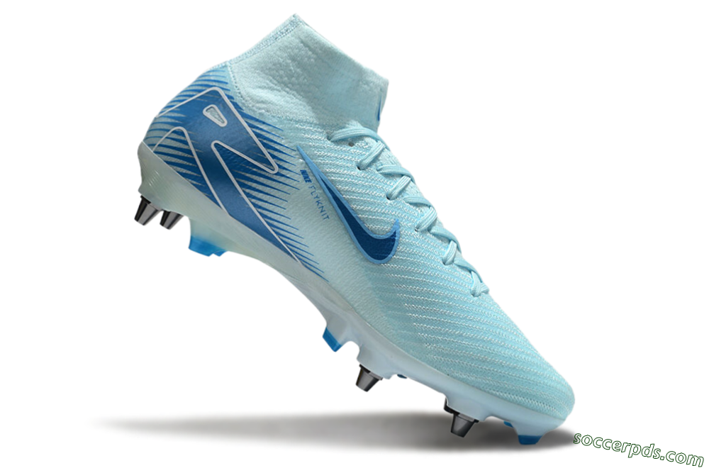 Nike Air Zoom Mercurial Superfly 10 Elite SG High-Tops Football Boots - Jade/Blue/White 4