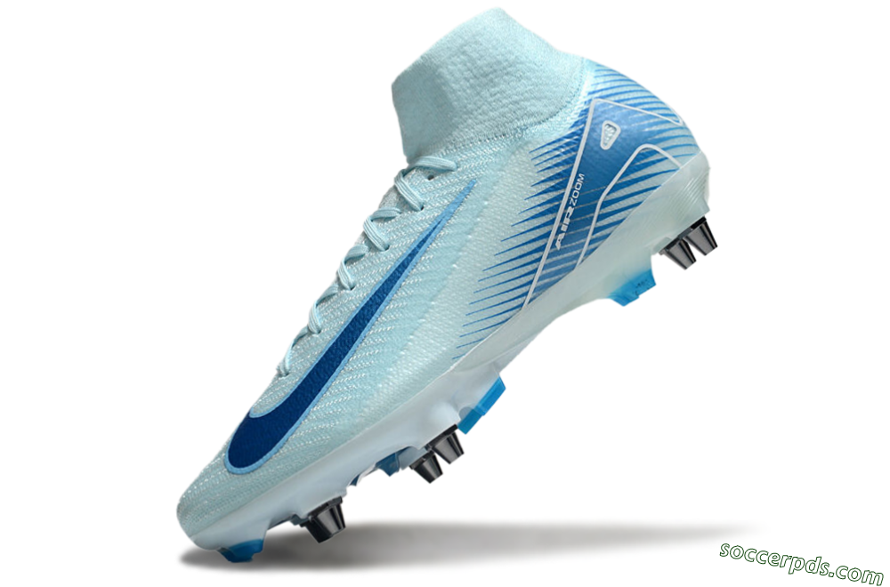 Nike Air Zoom Mercurial Superfly 10 Elite SG High-Tops Football Boots - Jade/Blue/White 5