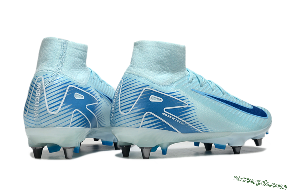 Nike Air Zoom Mercurial Superfly 10 Elite SG High-Tops Football Boots - Jade/Blue/White 6