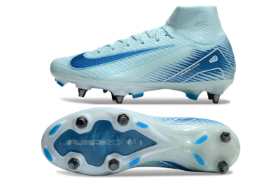 Nike Air Zoom Mercurial Superfly 10 Elite SG High-Tops Football Boots - Jade/Blue/White