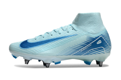 Nike Air Zoom Mercurial Superfly 10 Elite SG High-Tops Football Boots - Jade/Blue/White