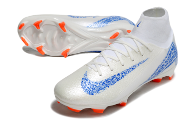 Nike Air Zoom Mercurial Superfly 10 Academy FG High-Tops Football Boots - Beige/Blue/White