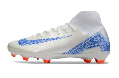 Nike Air Zoom Mercurial Superfly 10 Academy FG High-Tops Football Boots - Beige/Blue/White