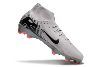 Nike Air Zoom Mercurial Superfly 10 Academy FG High-Tops Football Boots - Grey/Black/Red