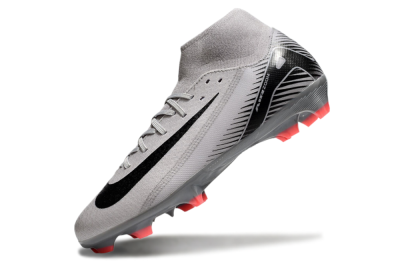 Nike Air Zoom Mercurial Superfly 10 Academy FG High-Tops Football Boots - Grey/Black/Red