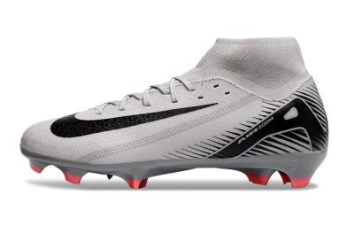 Nike Air Zoom Mercurial Superfly 10 Academy FG High-Tops Football Boots - Grey/Black/Red
