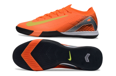 Nike Air Zoom Mercurial Vapor 16 Elite IC Low-Tops Football Shoes - Orange/Yellow/Silver