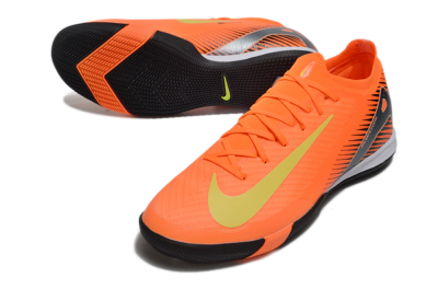 Nike Air Zoom Mercurial Vapor 16 Elite IC Low-Tops Football Shoes - Orange/Yellow/Silver