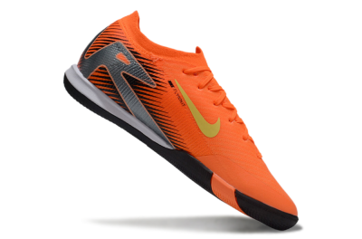Nike Air Zoom Mercurial Vapor 16 Elite IC Low-Tops Football Shoes - Orange/Yellow/Silver