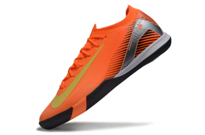 Nike Air Zoom Mercurial Vapor 16 Elite IC Low-Tops Football Shoes - Orange/Yellow/Silver