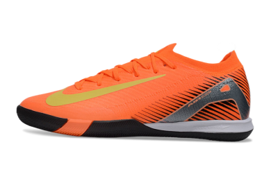 Nike Air Zoom Mercurial Vapor 16 Elite IC Low-Tops Football Shoes - Orange/Yellow/Silver