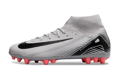 Nike Air Zoom Mercurial Superfly 10 Academy AG High-Tops Football Boots - Grey/Black/Red