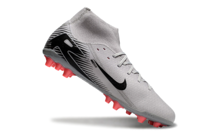 Nike Air Zoom Mercurial Superfly 10 Academy AG High-Tops Football Boots - Grey/Black/Red