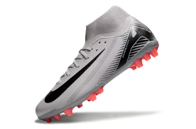 Nike Air Zoom Mercurial Superfly 10 Academy AG High-Tops Football Boots - Grey/Black/Red