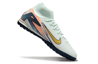 Nike Air Zoom Mercurial Superfly 10 Academy TF High-Tops Football Shoes - Jade/Gold/Pink