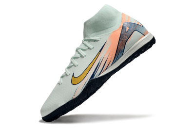 Nike Air Zoom Mercurial Superfly 10 Academy TF High-Tops Football Shoes - Jade/Gold/Pink