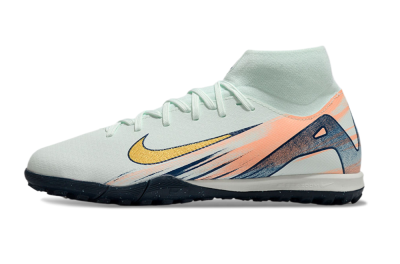 Nike Air Zoom Mercurial Superfly 10 Academy TF High-Tops Football Shoes - Jade/Gold/Pink