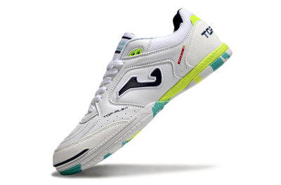 Joma Top Flex IC Low-Tops Football Shoes - White/Black/Yellow