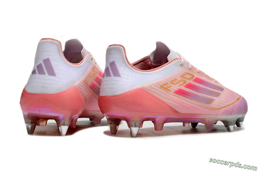 Adidas F50 Elite SG Low-Tops Football Boots - Pink/Gold/White 6