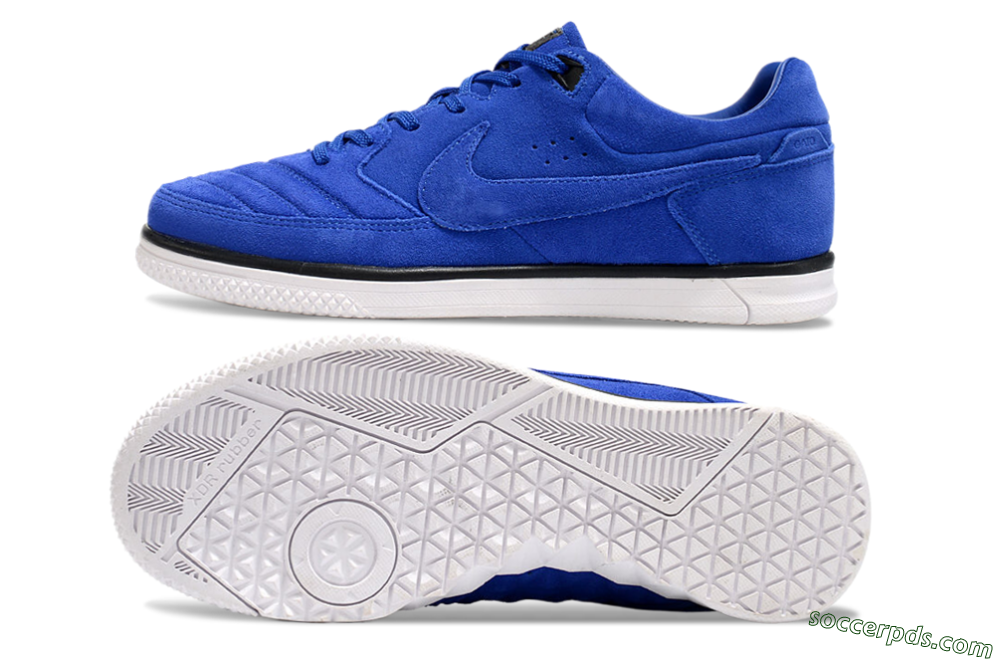 Nike Street Gato IC Low-Tops Football Shoes - Blue/Black/White 0