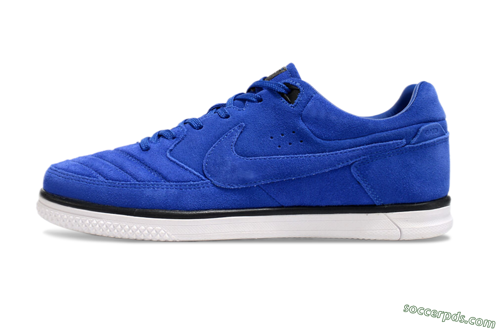 Nike Street Gato IC Low-Tops Football Shoes - Blue/Black/White 2