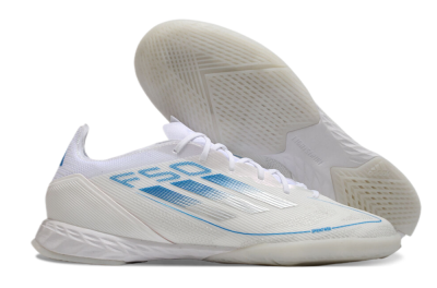 Adidas F50 Pro IC Low-Tops Football Shoes - Beige/Blue/White