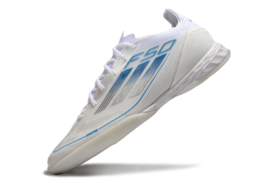 Adidas F50 Pro IC Low-Tops Football Shoes - Beige/Blue/White