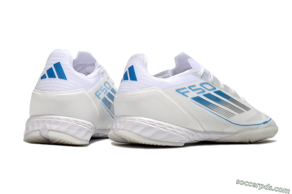 Adidas F50 Pro IC Low-Tops Football Shoes - Beige/Blue/White 6