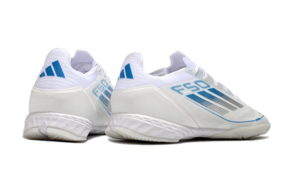 Adidas F50 Pro IC Low-Tops Football Shoes - Beige/Blue/White