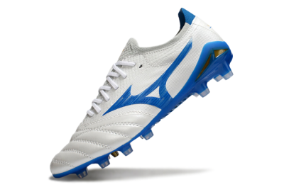 Mizuno Morelia Neo 4 FG Low-Tops Football Boots - White/Blue