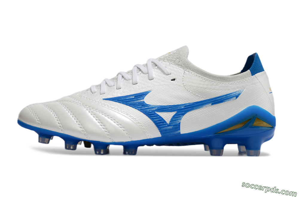 Mizuno Morelia Neo 4 FG Low-Tops Football Boots - White/Blue 2