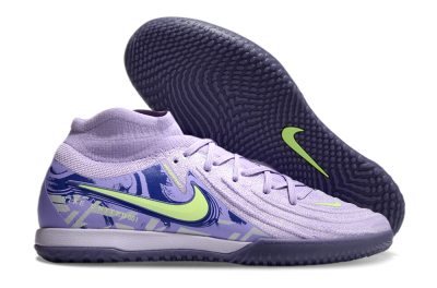 Nike Phantom Luna Elite NU IC High-Tops Football Shoes - Purple/Yellow/Blue