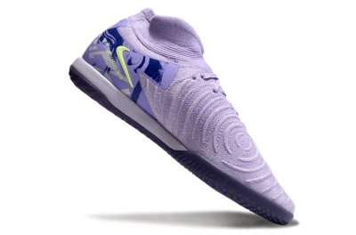 Nike Phantom Luna Elite NU IC High-Tops Football Shoes - Purple/Yellow/Blue